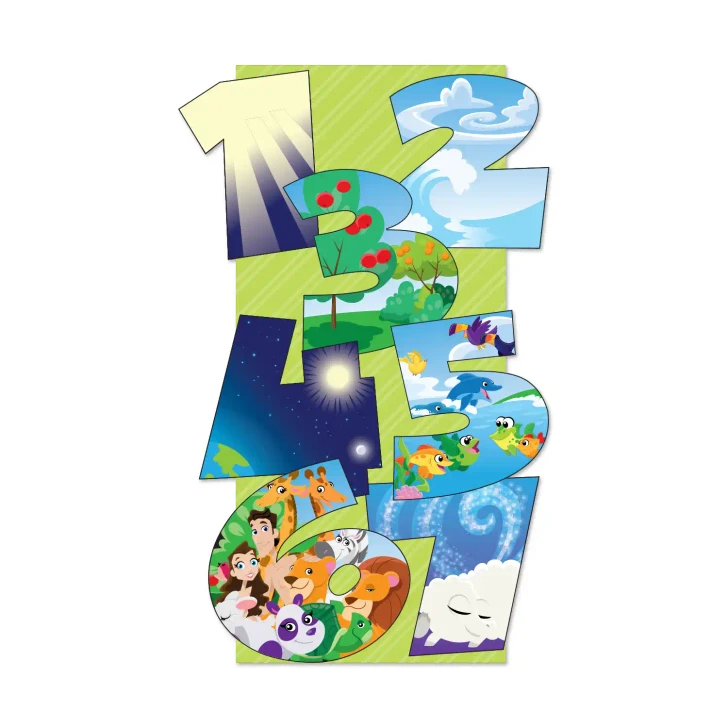 7 Days of Creation Scene Wall Decal