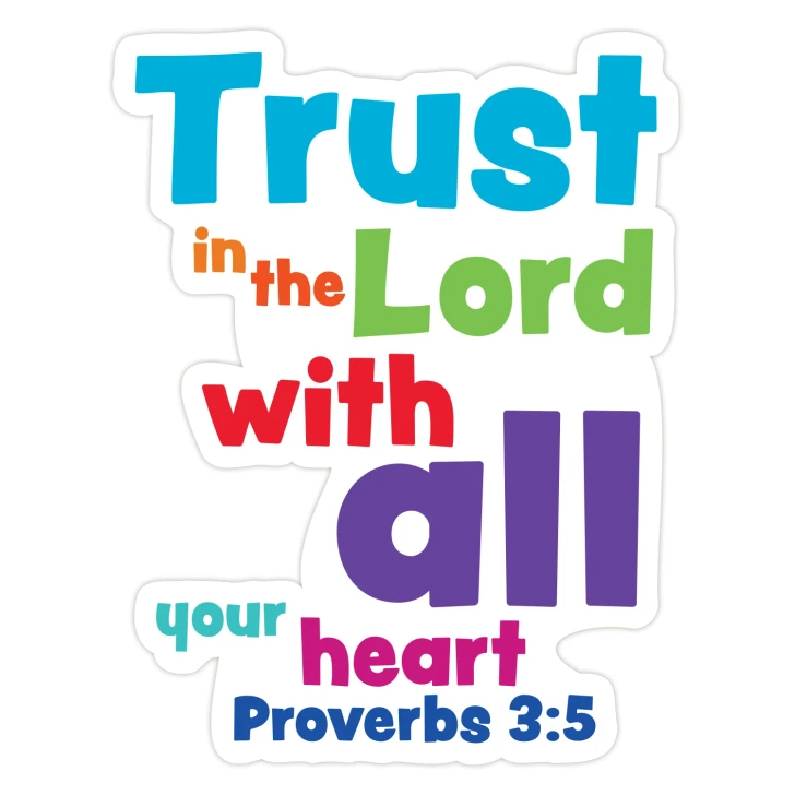 Trust in the lord with all your heart Bible Verse WT Scripture Wall Decal