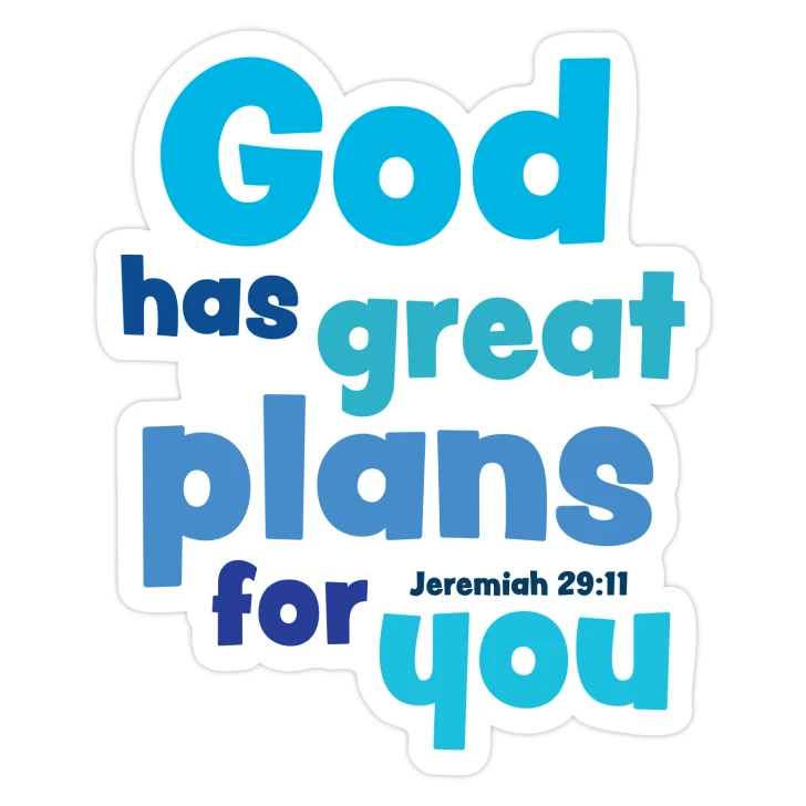 God has great plans for you Bible Verse WT Scripture Wall Decal