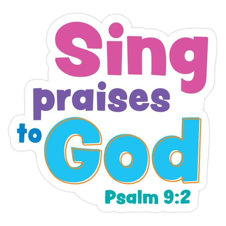 Sing praises to God Bible Verse WT Scripture Wall Decal