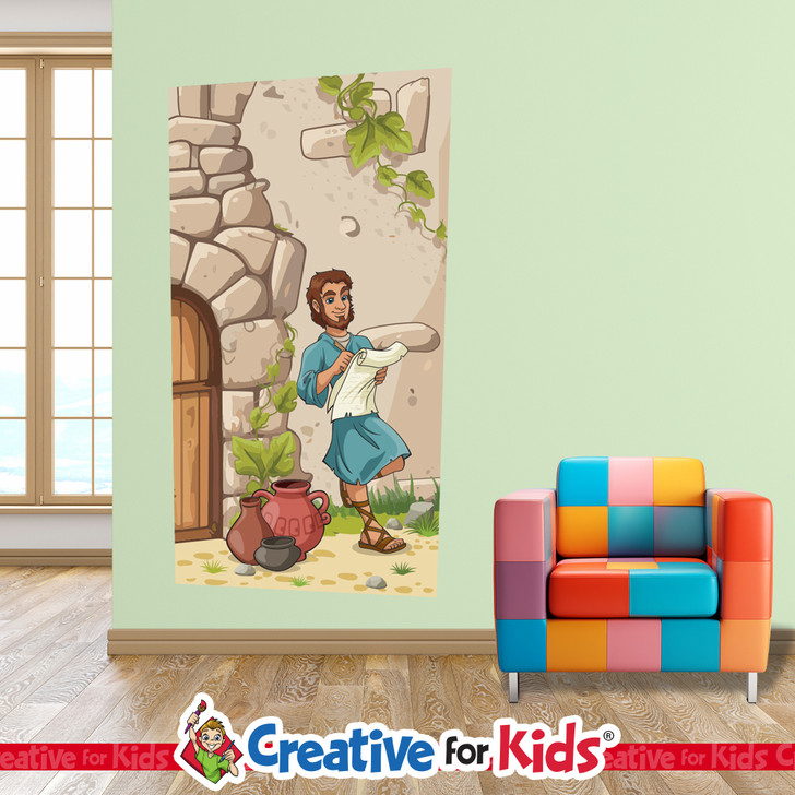 Paul the Apostle Elementary Bible Story Wall Decal will bring the stories of the Bible to life on the walls of your Sunday School, kids church, or Children's Ministry hallways.