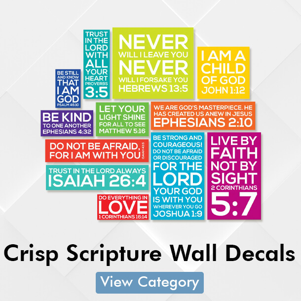 crisp scripture wall decals