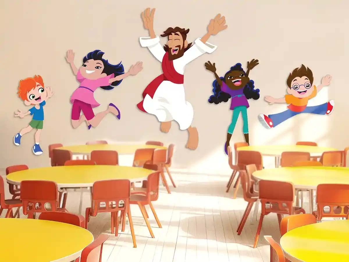 Rejoice With Jesus Wall Decal and Lesson