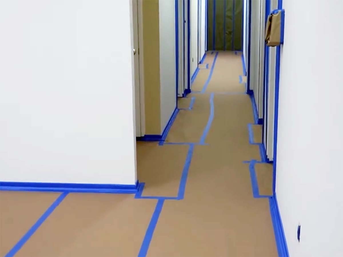 Taping wall edges before painting is a crucial step for achieving a professional finish