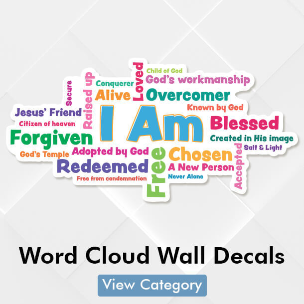 Word Cloud Wall Decals