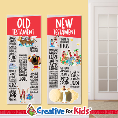 Fun Old And New Testament Books of the Bible Banners Set