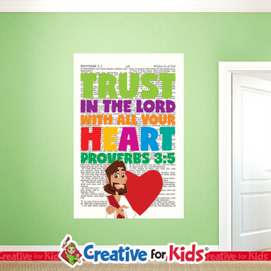 Trust In The Lord Bible Verse Scripture Page Wall Decal