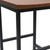 30" Chestnut And Black Steel Swivel Backless Bar Height Bar Chair N270-516181