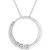 Graduated Cubic Zirconia Circle Pendant
