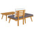  Garden Lounge Set Dark Grey, White A949-316265