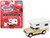 1977 Chevrolet Fleetside Pickup Truck with Camper Beige Metallic and Tan "Mini Metals" Series 1/87 