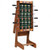 Space Saving Table Football with Durable Handle and 2 Footballs - Color: Brown