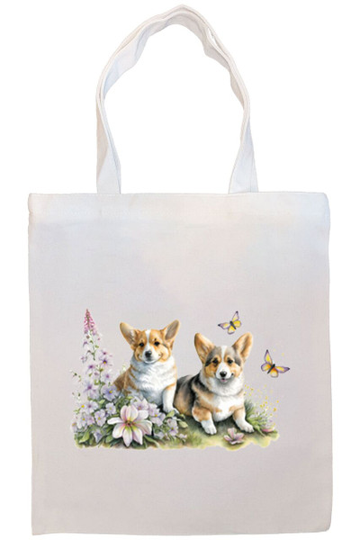 Corgi Canvas Tote Bag Style3