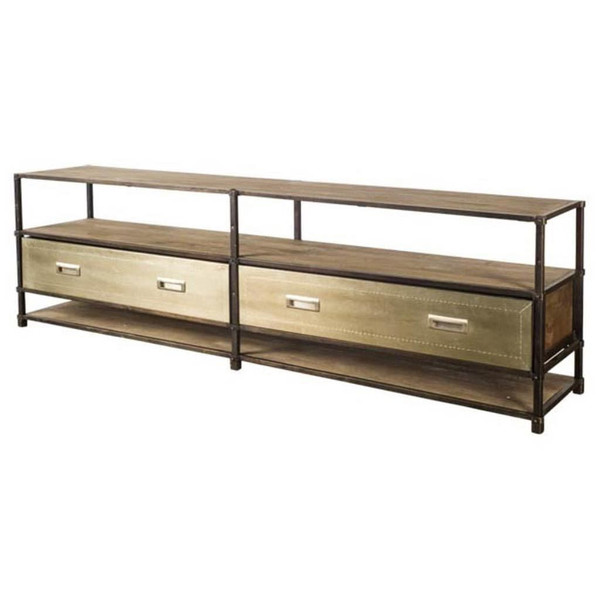 15" Brown Solid Wood Console Table N270-380226
