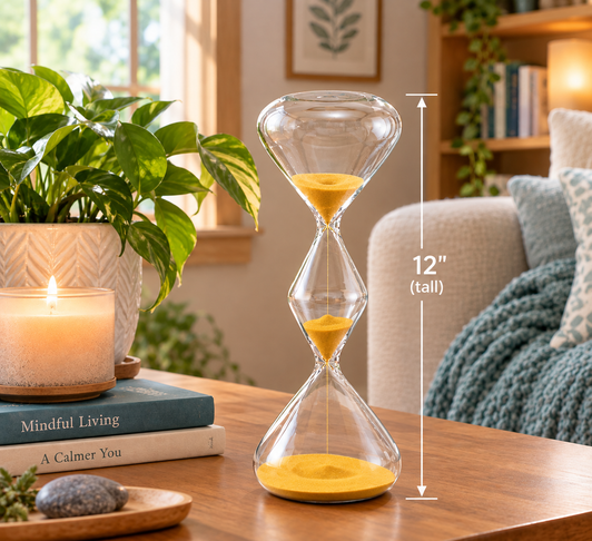 Triple Globe Glass Sand Timers 60 minute