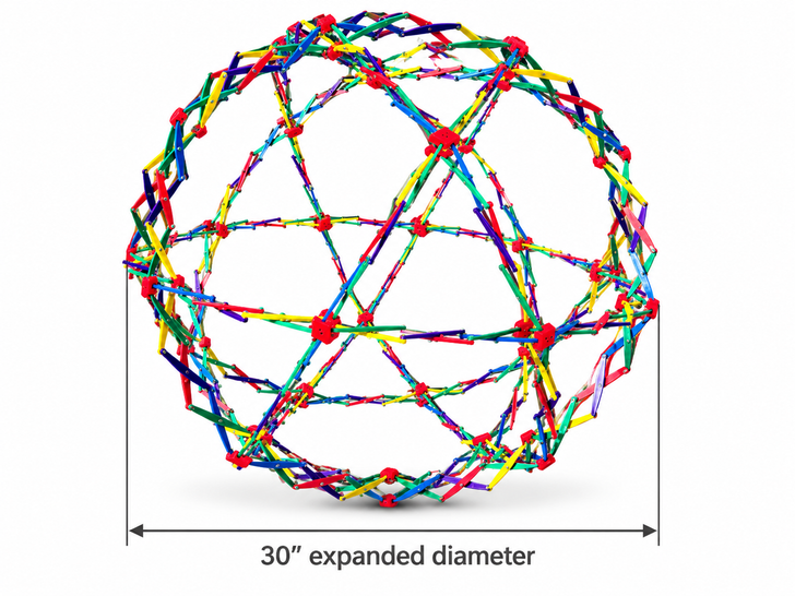 Hoberman Sphere - Rainbow