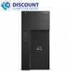 Front View Dell Precision T3620 i7 6th gen Workstation Server 3.20GHz 16GB RAM 1TB SSD 2TB HDD Windows 10 Pro Dual 24" Monitor
