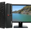 Front View, Lenovo ThinkCentre M710s Desktop Intel Core i3 6th gen 16GB RAM 1TB HDD Wi-Fi 22" Monitor Windows 10 Pro