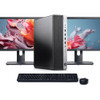 Windows 11 Desktop Computer HP 400 G6 | Hexa Core i5 CPU | 16GB RAM | 1TB SSD | Dual 22" LCD's