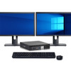 Windows 11 Desktop Computer Dell 7060 Mini | Intel Hexa Core i5-8500T CPU | 32GB RAM | 256GB SSD | Dual 22" LCD's