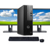 Windows 11 Desktop Computer Dell 3090 SFF | Quad Core i3 3.7GHz CPU | 8GB RAM | 512GB SSD | Dual 22" LCD's