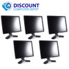 Front View Dell 19 Inch Ultrasharp 1909W Widescreen LCD Monitor with VGA and Power Cables (Lot of 5 LCD Monitors)