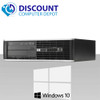 Interior View HP Elite i5 Windows 10 Desktop Computer 8GB 1TB HDD 240GB SSD Dual 19 LCD's  w/ HDMI Video Card