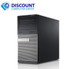 Left Side View Dell Optiplex 3020 Tower Dual 19"LCDs Intel i3 3.4GHz 4GB 250GB Win10 Pro WiFi