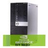 Left Side View Dell Desktop Gaming  Computer 3040 Tower Core i5 16GB 1TB SSD with Nvidia GT 1030 Windows 10 PC