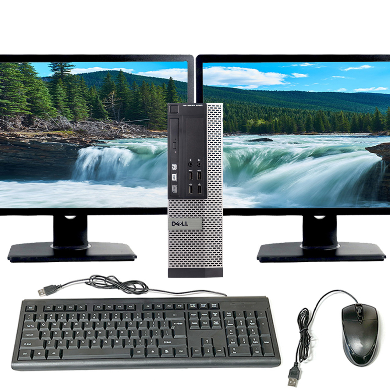 Dell OptiPlex 9020 SFF Intel i7 16GB RAM 256GB SSD Dual 20 in