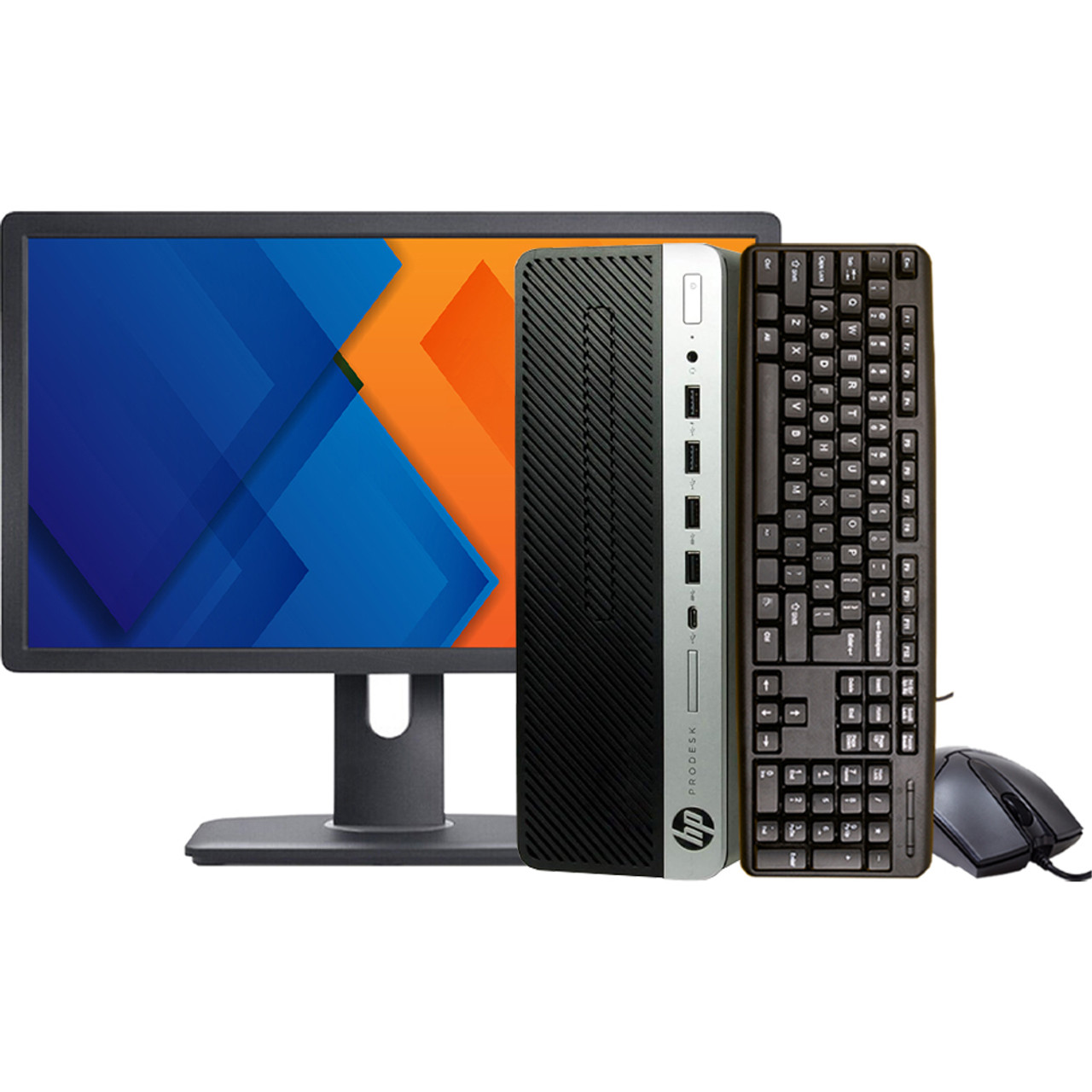 HP ProDesk 600 G3 SFF Desktop Computer | Intel Core i5 6th Gen | 32GB DDR4  RAM | 1TB SSD Storage | Windows 10 Pro | 19 Monitor | Keyboard + Mouse