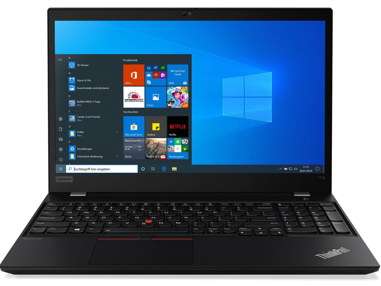 Lenovo ThinkPad T15 Laptop Computer 15.6