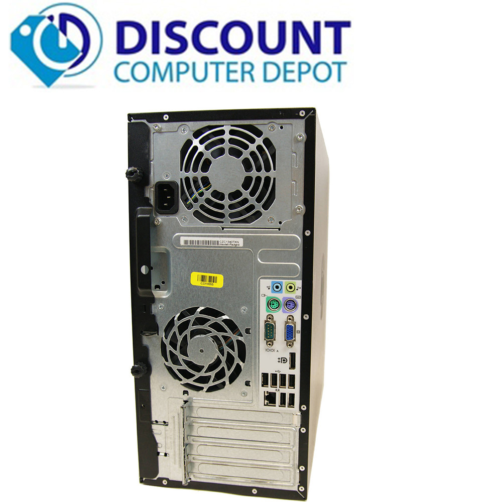 HP Elite Windows 10 Pro Computer Tower PC Intel Quad Core i5 3.1GHz 8GB ...