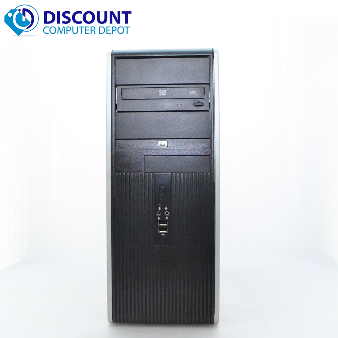 HP Desktop Tower PC System Windows 10 Dual Core Processor 4GB Ram