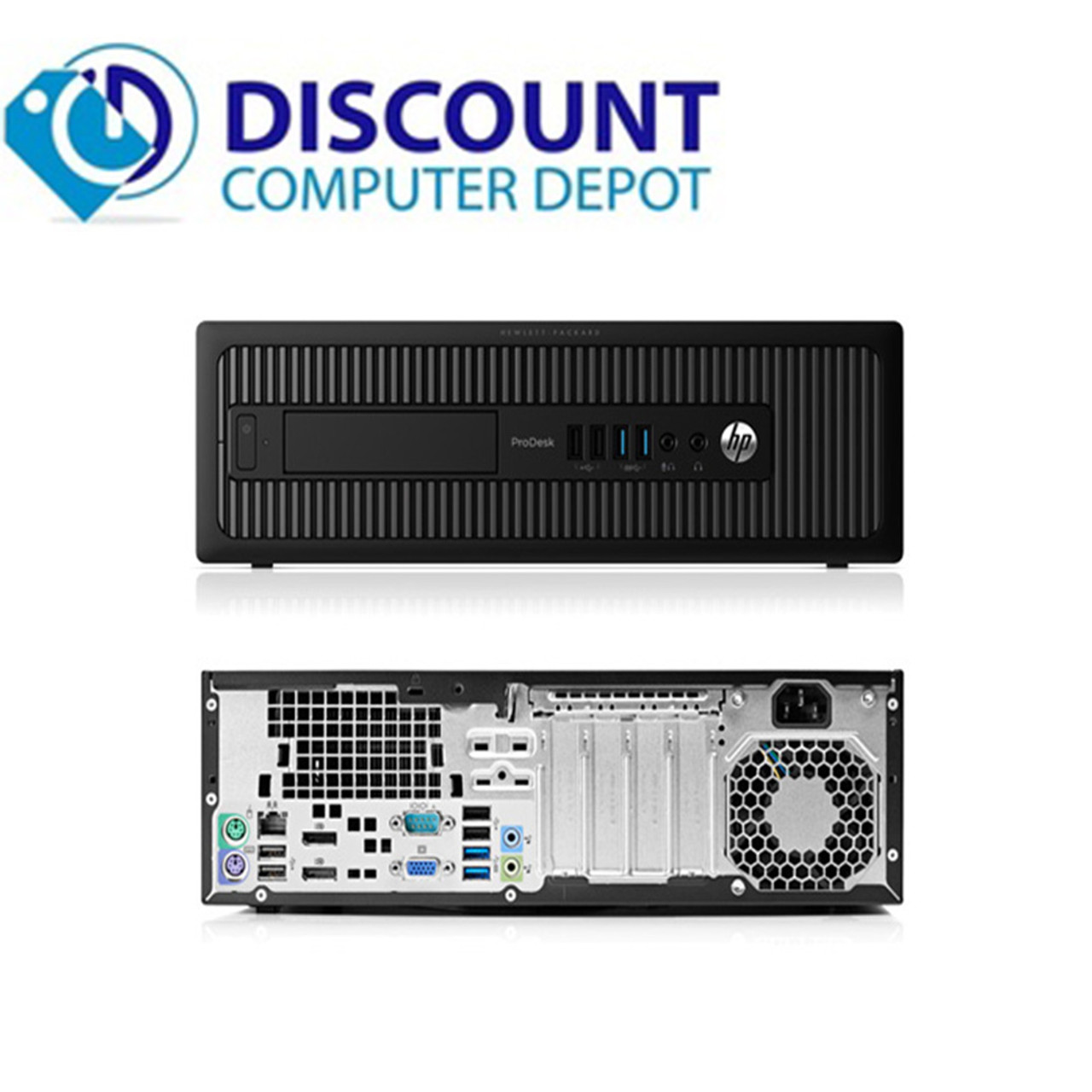 HP ProDesk 600 G1 SFF Desktop Computer Intel i3 3.4 8GB 128GB SSD DVD-RW  Win10 Pro-64 wifi DUAL OUT VIDEO and WIFI