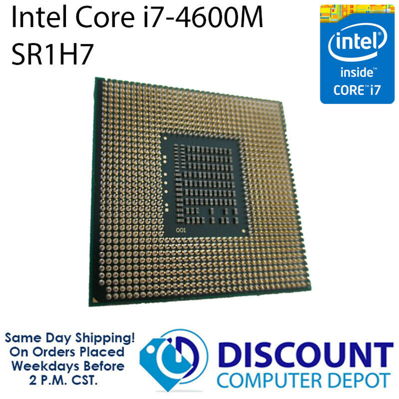 Intel Core i7-4600M 2.9 GHz SR1H7 Laptop CPU Processor PGA 946 G3 Socket