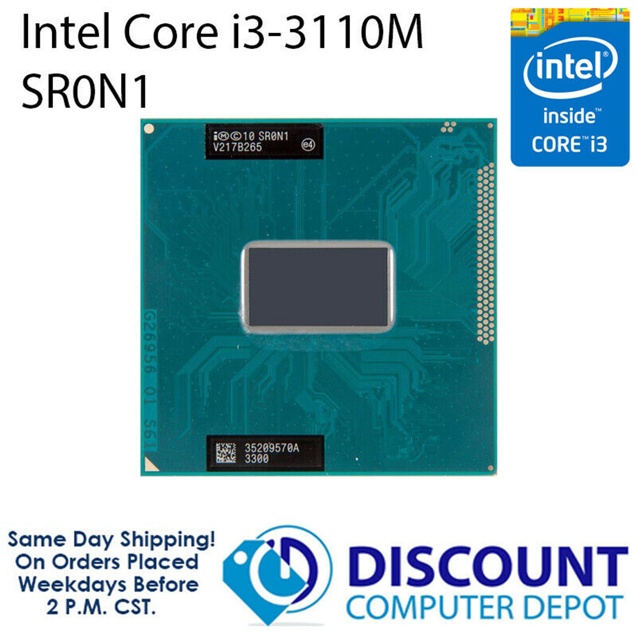 Intel Core i3-3110M 2.4 GHz Dual-Core Laptop CPU Processor SR0N1