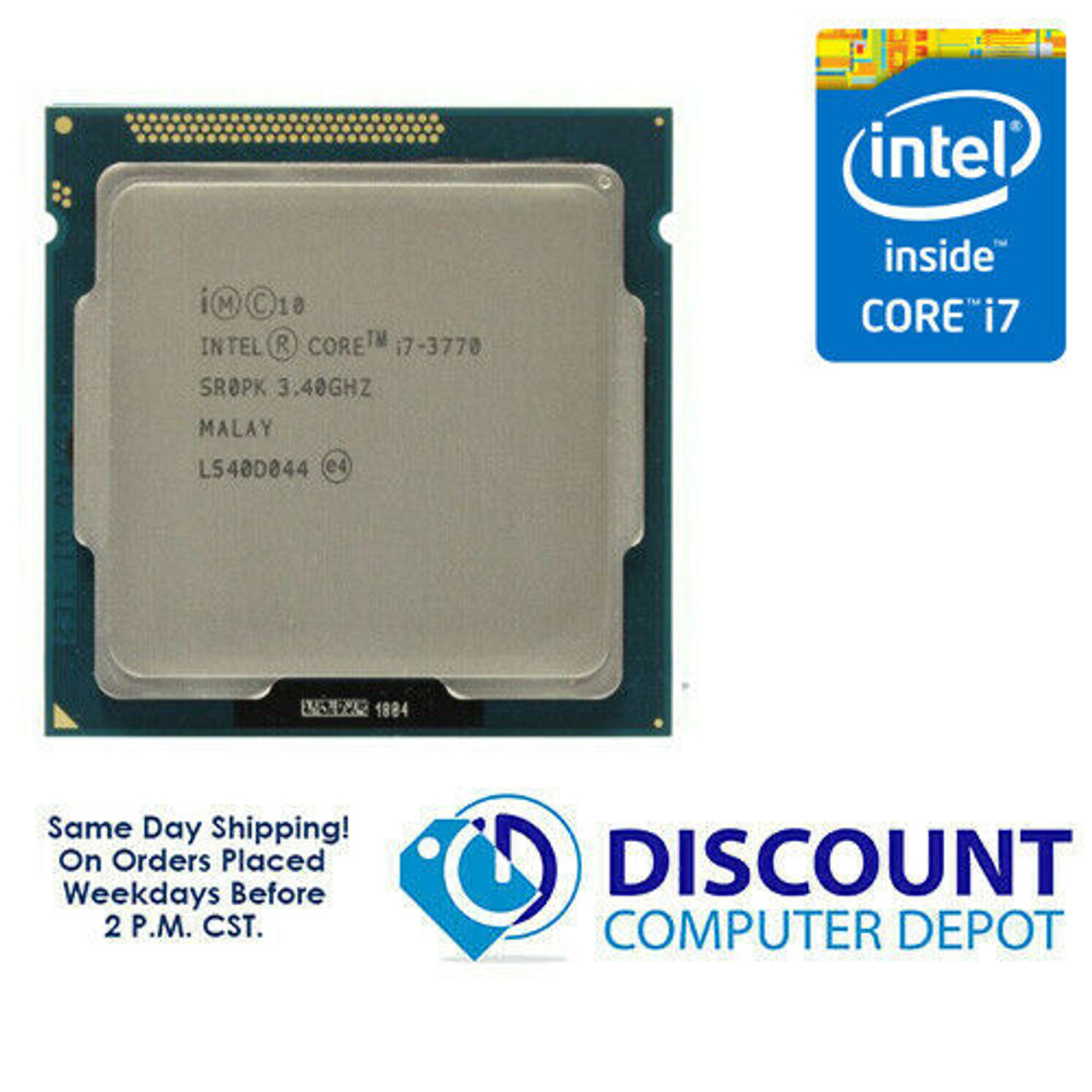 Intel Core i7-3770 3.40GHz Quad-Core CPU Computer Processor