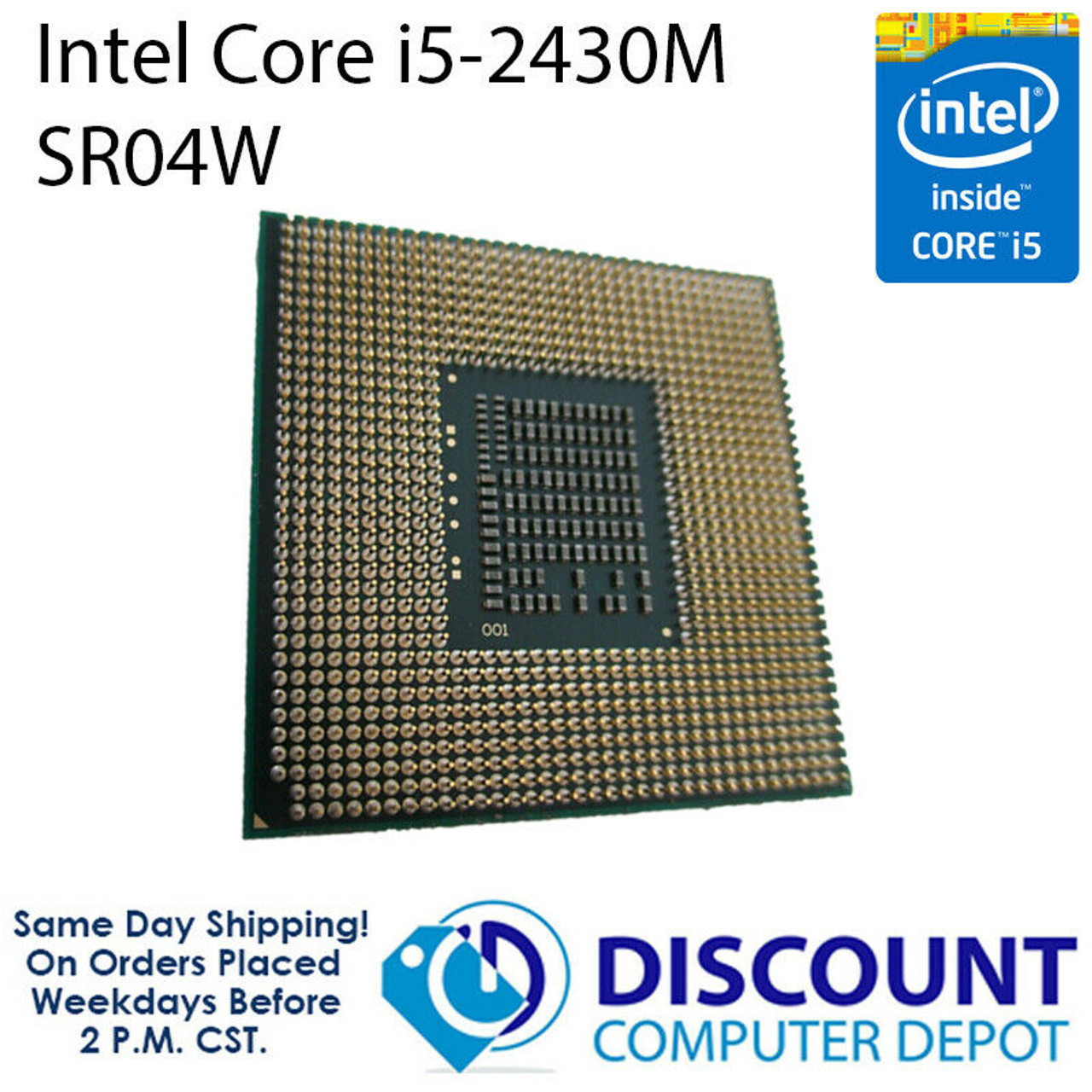Intel Core i5-2430M 2.4 GHz Laptop CPU Processor SR04W PGA 988 G2 Socket