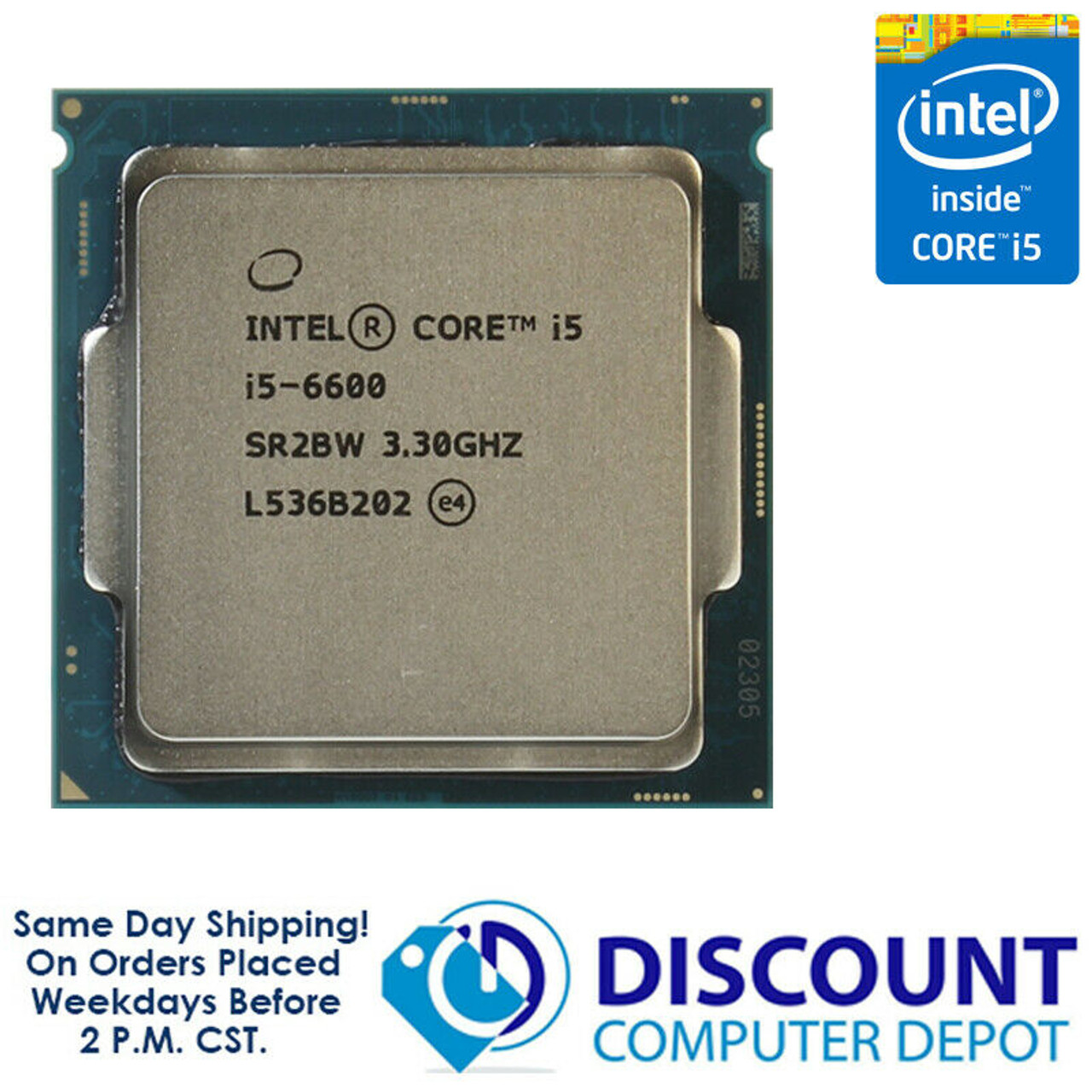 Intel Core i5-6600 3.30GHz Quad-Core CPU Processor LGA1151 Socket SR2BW  SR2L5