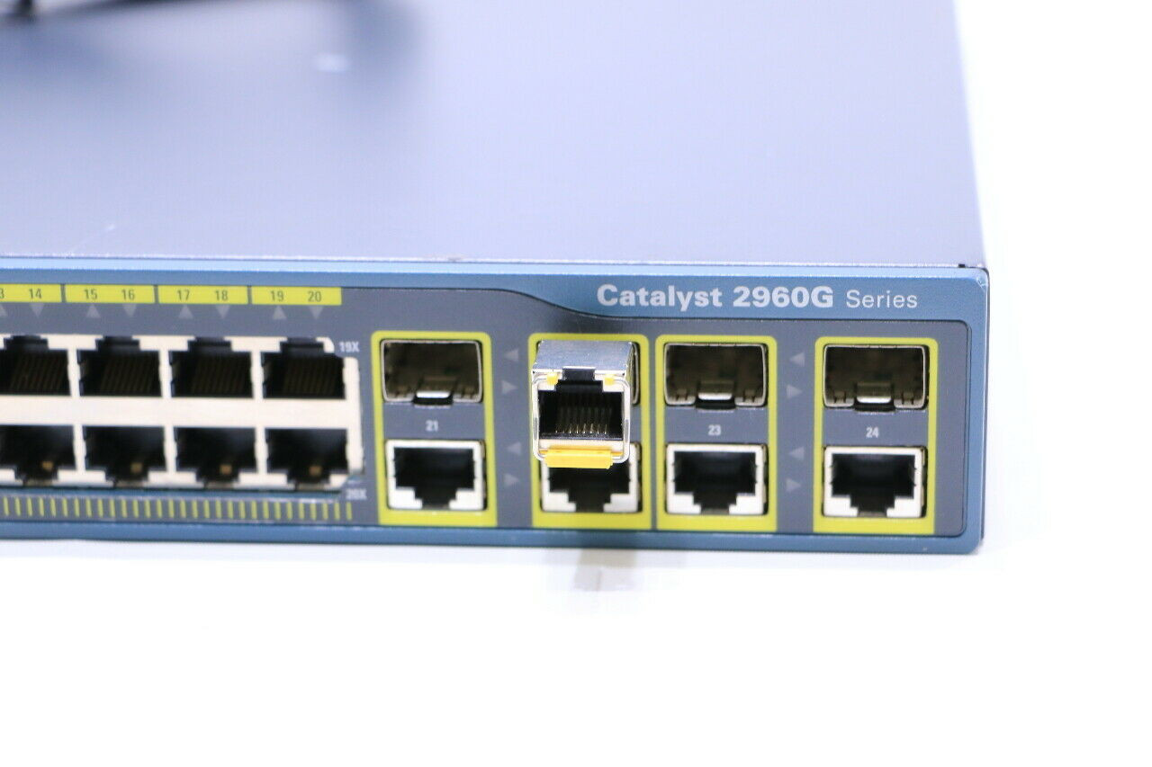 Cisco Ws C2960g 24tc L Catalyst 2960 24 Port Gigabit Switch Tested Wiped