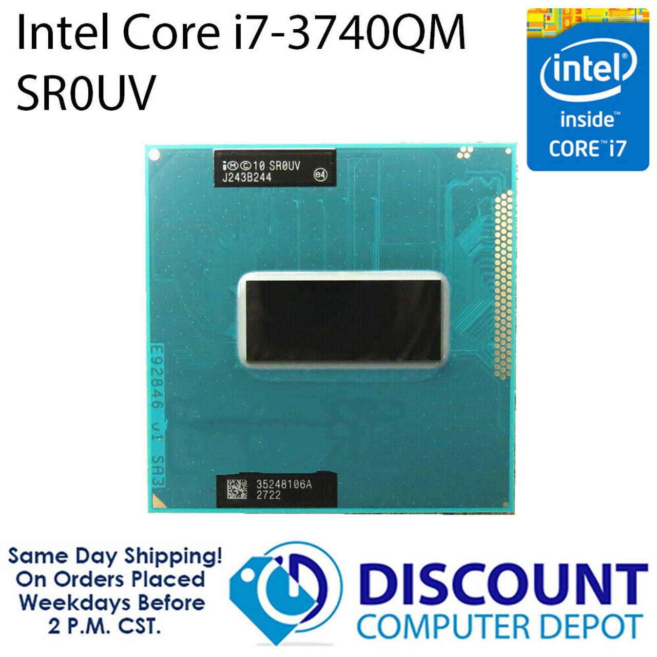 Intel Core i7-3740QM 2.7GHz Quad-Core Laptop CPU Processor Socket ...