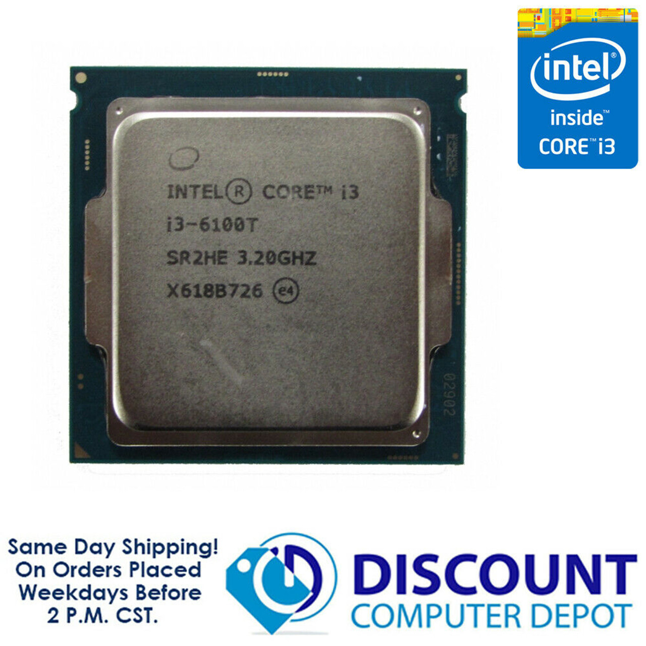 Intel Core i3-6100T 3.2GHz Dual-Core CPU Computer Processor