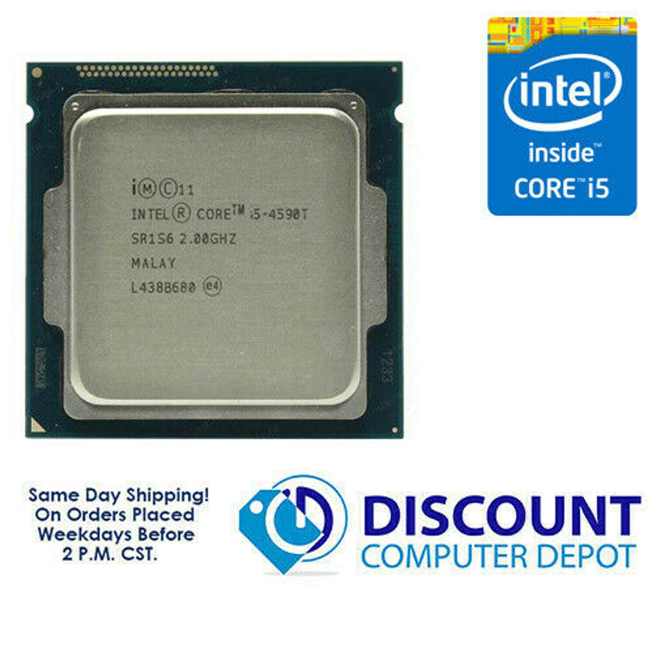 Intel Core i5-4590T 2.0GHz Quad-Core CPU Processor LGA1150 Socket SR1H3  SR1S6