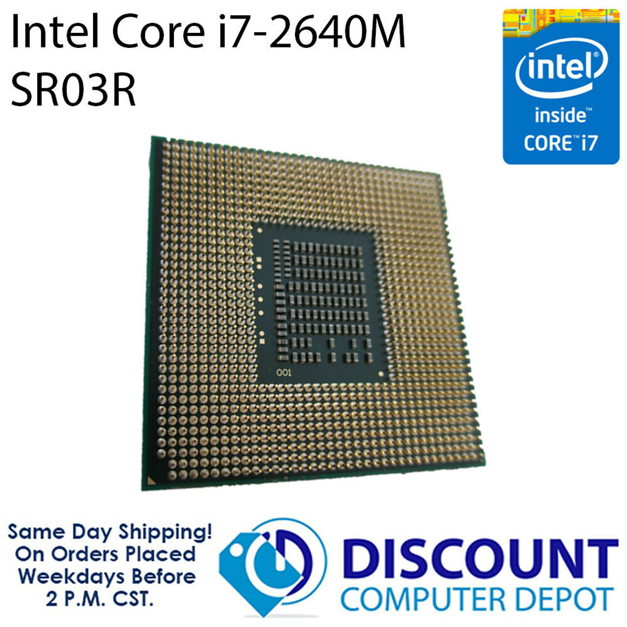 Intel Core i7 2640M 2.8GHz SR03R CPU