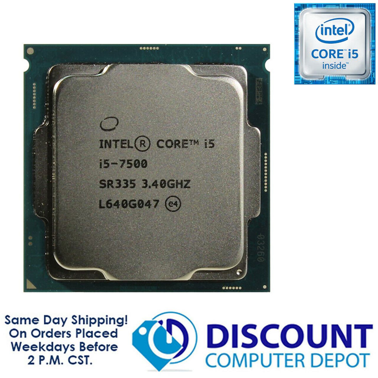 Intel Core i5-7500 3.40GHz Quad-Core CPU Computer Processor LGA1151 Socket  SR335