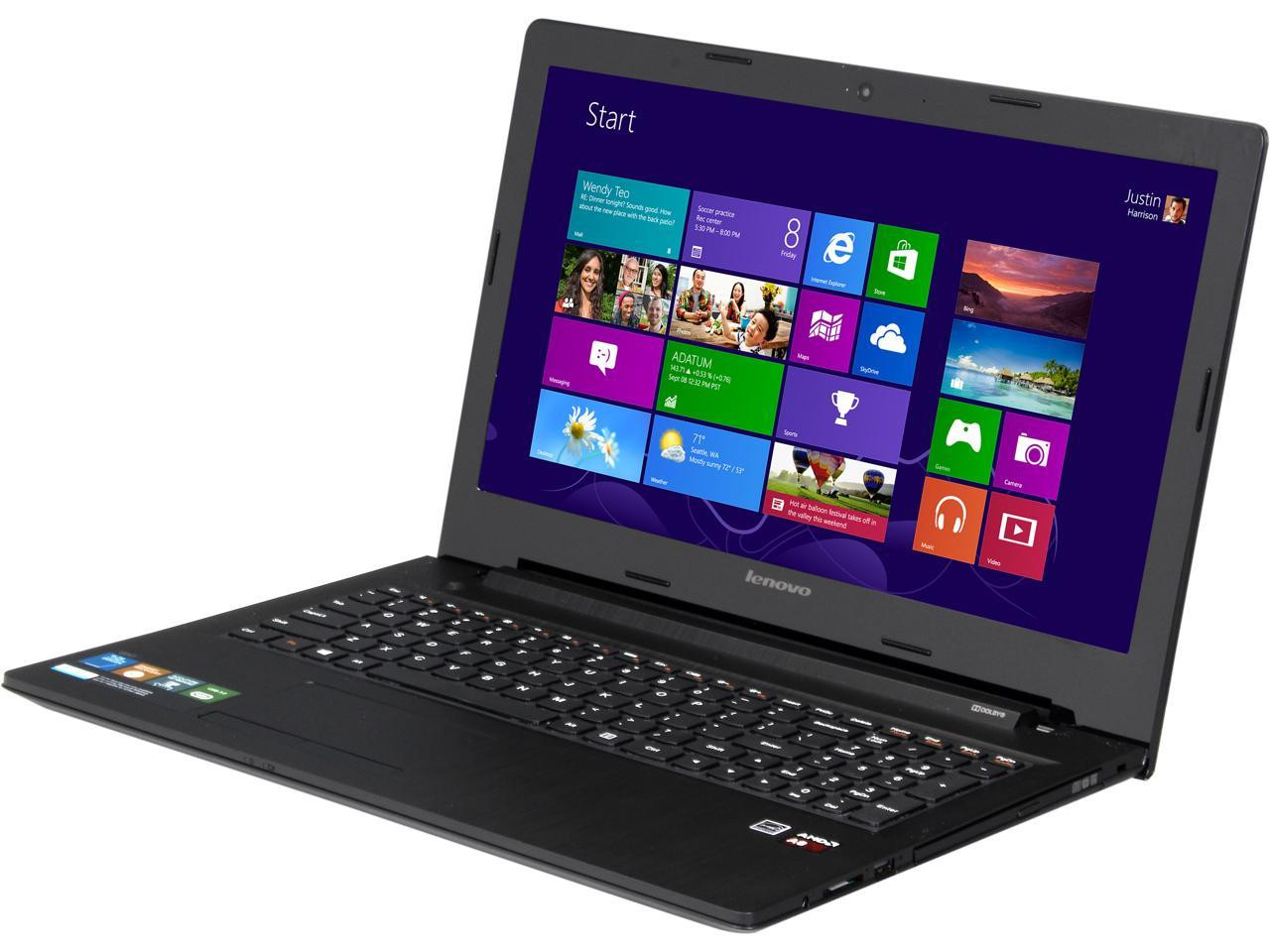 Lenovo Laptop G50-45 15.6" AMD Quad-Core 2.00GHz 8GB RAM 320GB Windows 10  Home Bluetooth DVD WiFi Webcam