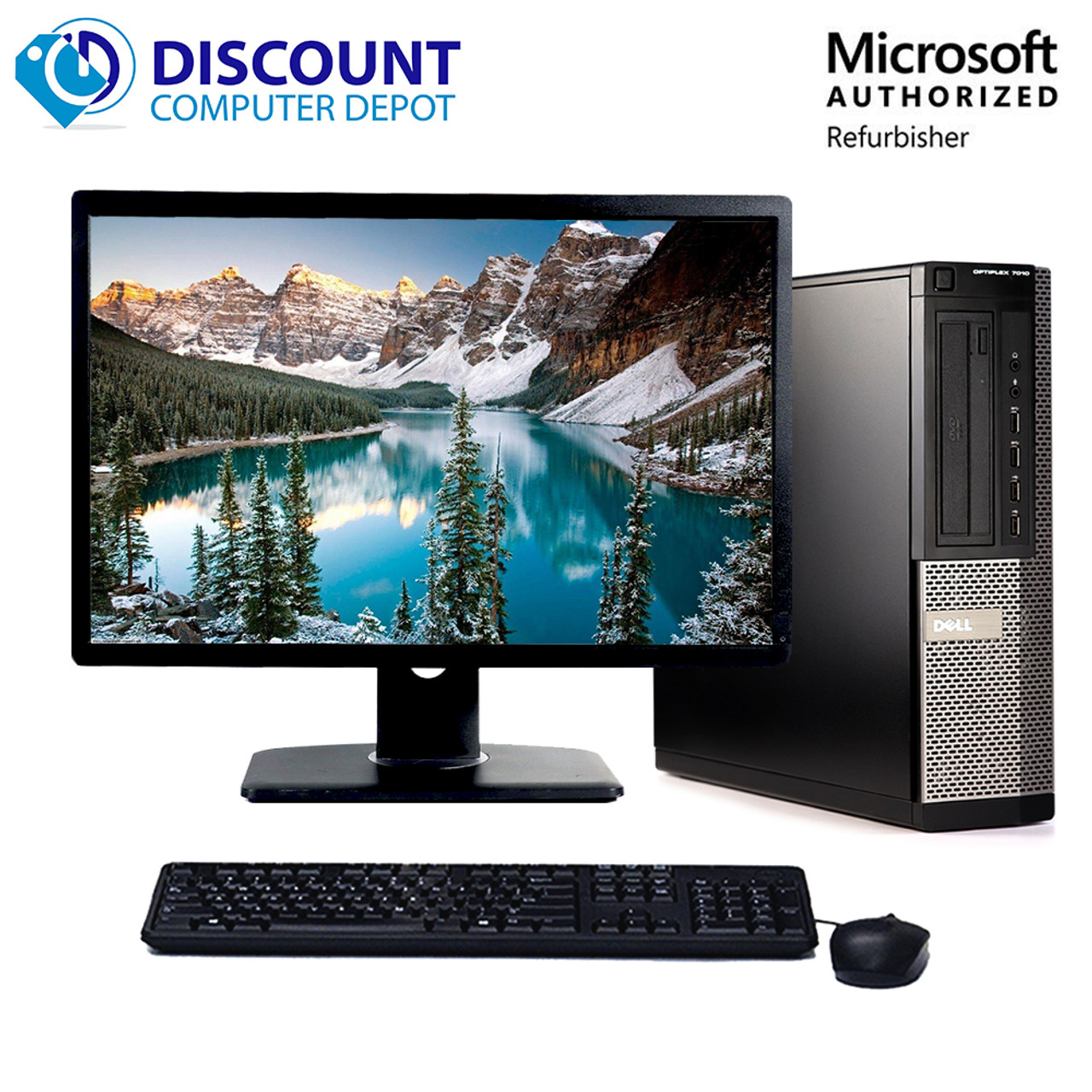 Dell Desktop Computer PC Intel Core i5- 3470 (3.2GHz) 8GB 500GB HDD Windows  10 Home DVD WIFI / Keyboard and Mouse / Custom Build