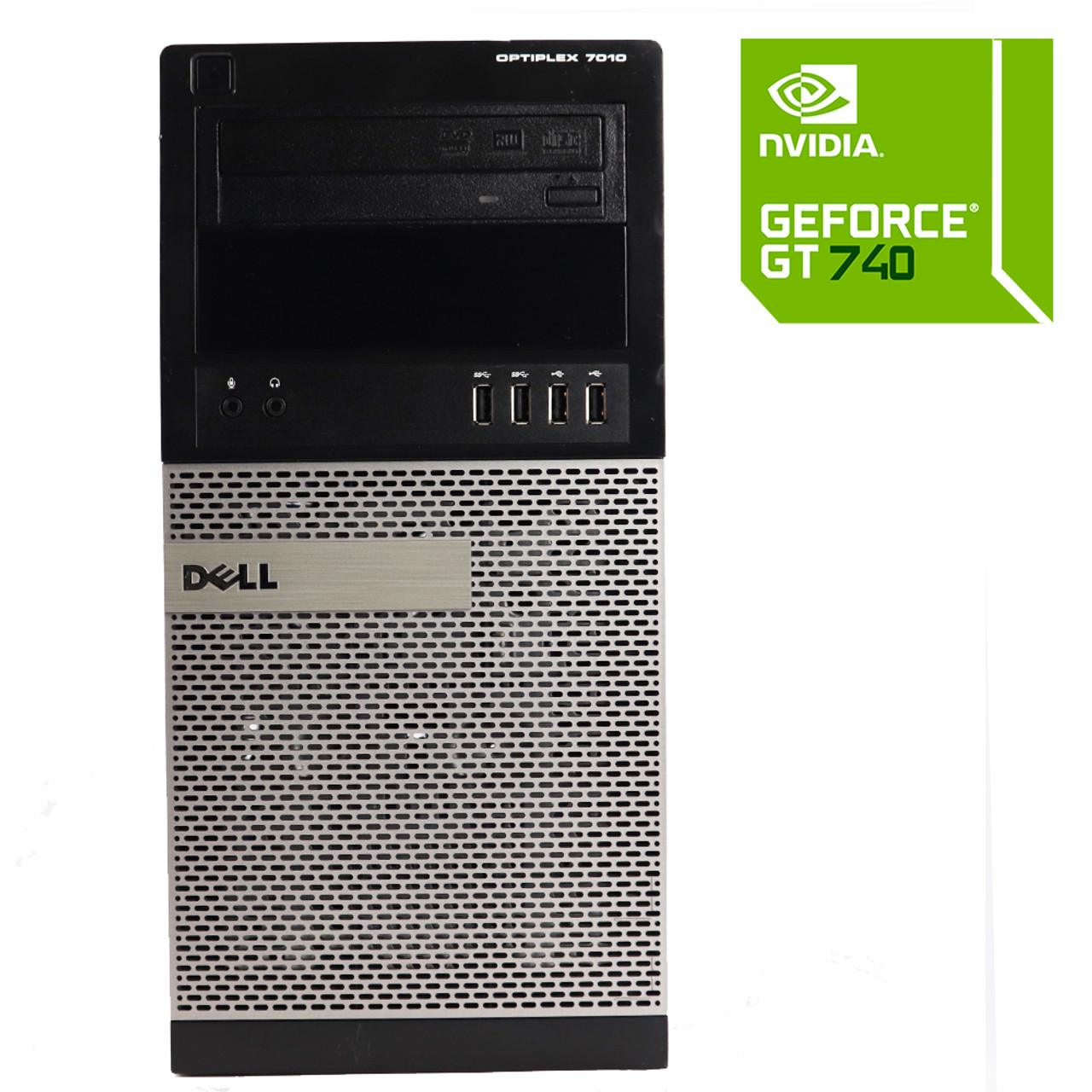 Dell Gaming Computer Tower Core i7 16GB 512GB SSD with Nvidia GT 740  Windows 10 PC