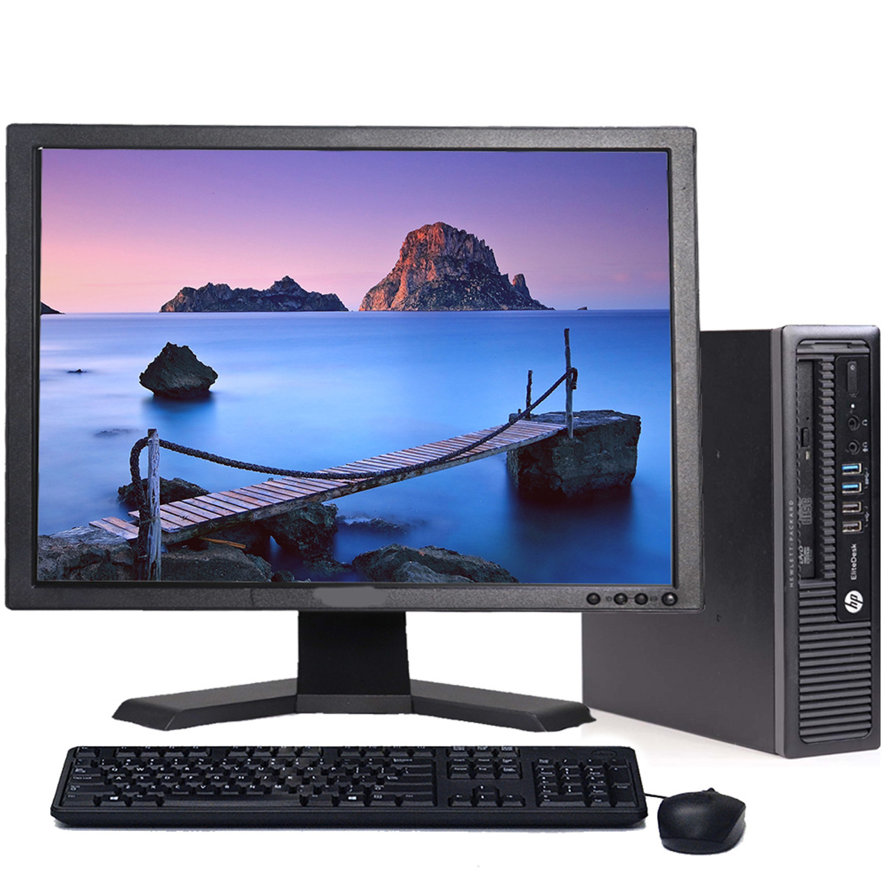 Referbished HP EliteDesk 800 G1 Mini Desktop, Intel Quad-Core i5